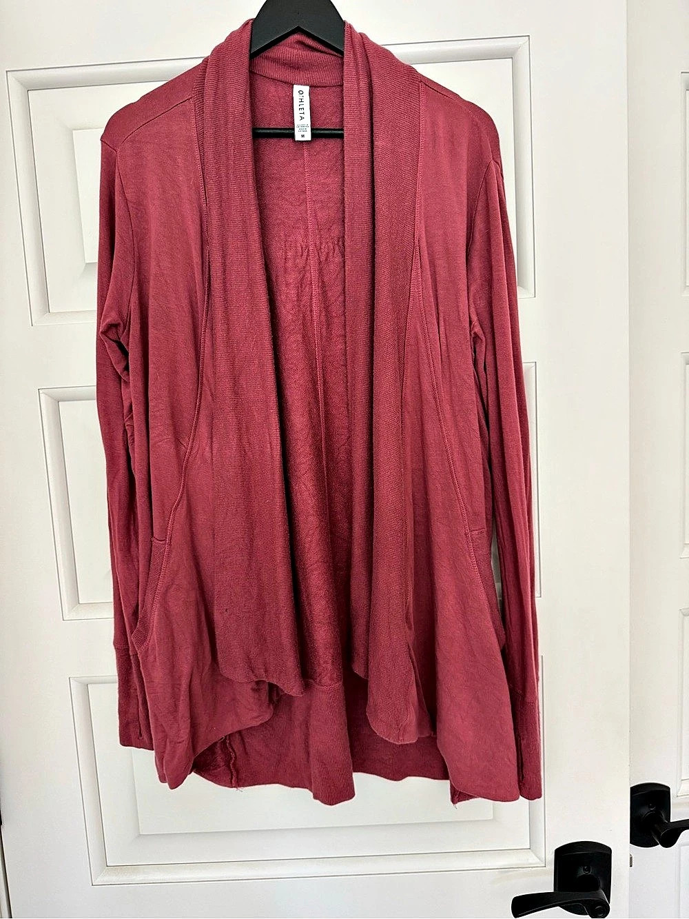 Athleta Pranayama Wrap Cardigan Pink Medium